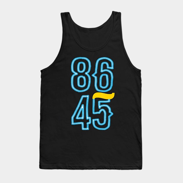 Funny Vintage Style 86 45 Shirt Anti Trump Tank Top by ngatdoang842b